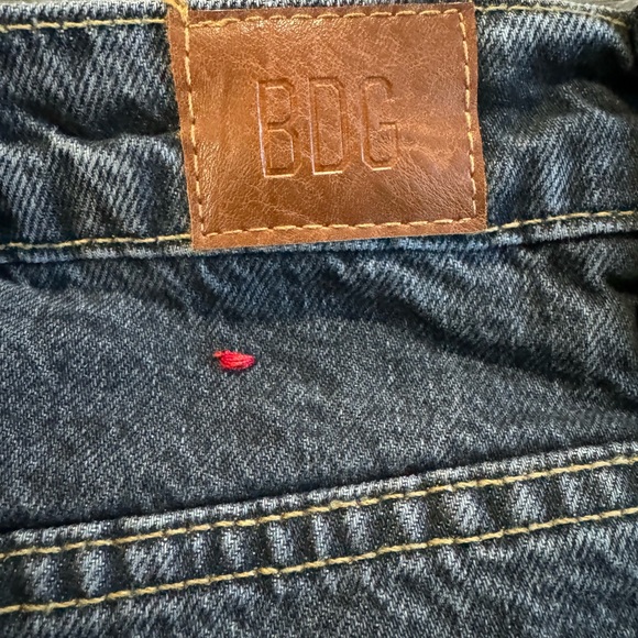 BDG charcoal colored jean, high waisted shorts. - Picture 3 of 4